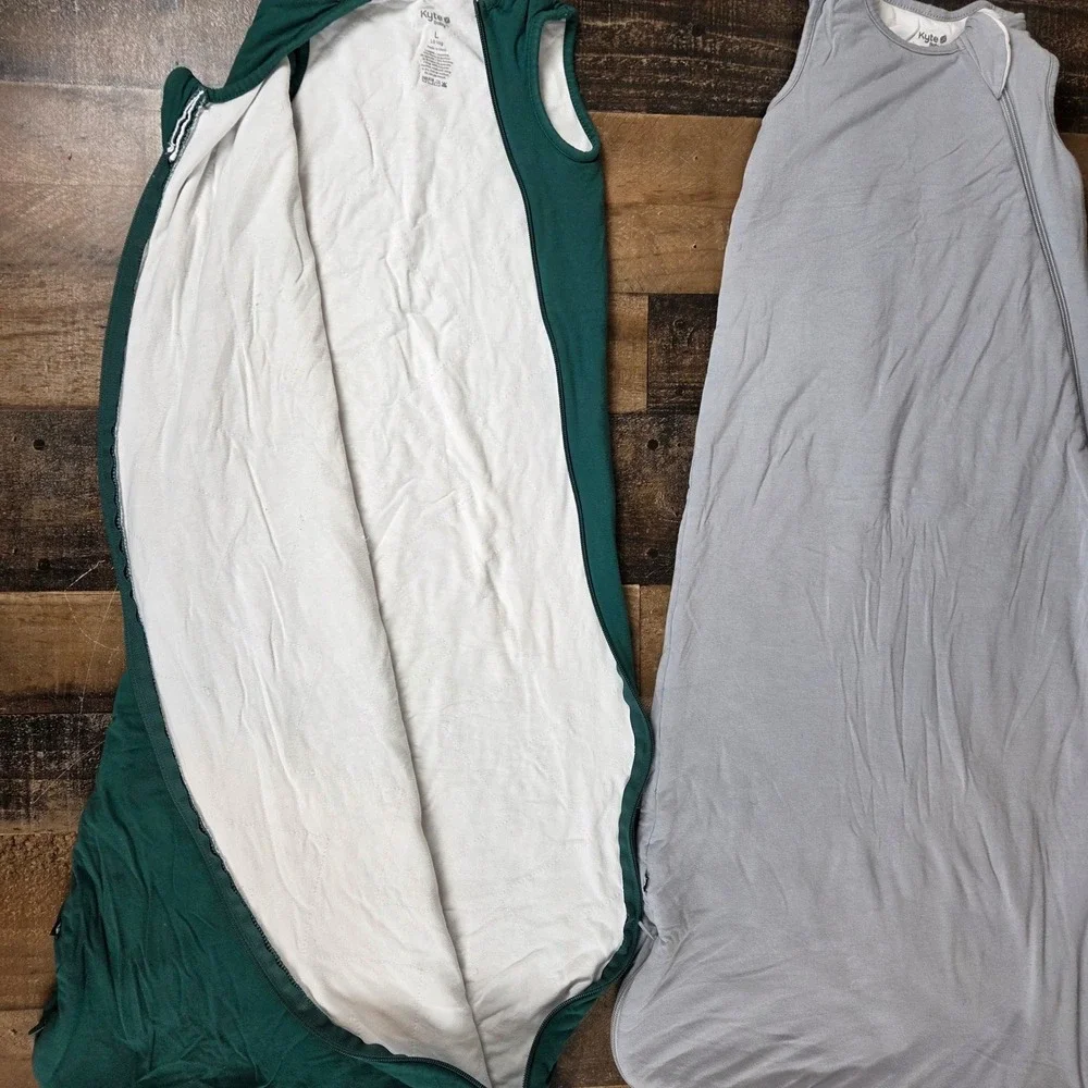 Kyte Heavy Baby Sleep Sack 1.0 Tog Bamboo Blend Toddler Size Large Lot of 2 - Picture 7 of 14